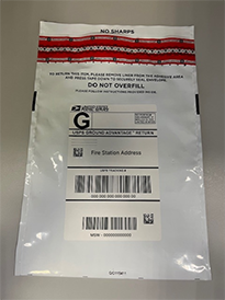 Waterproof mailing envelope to send back prescription medication
