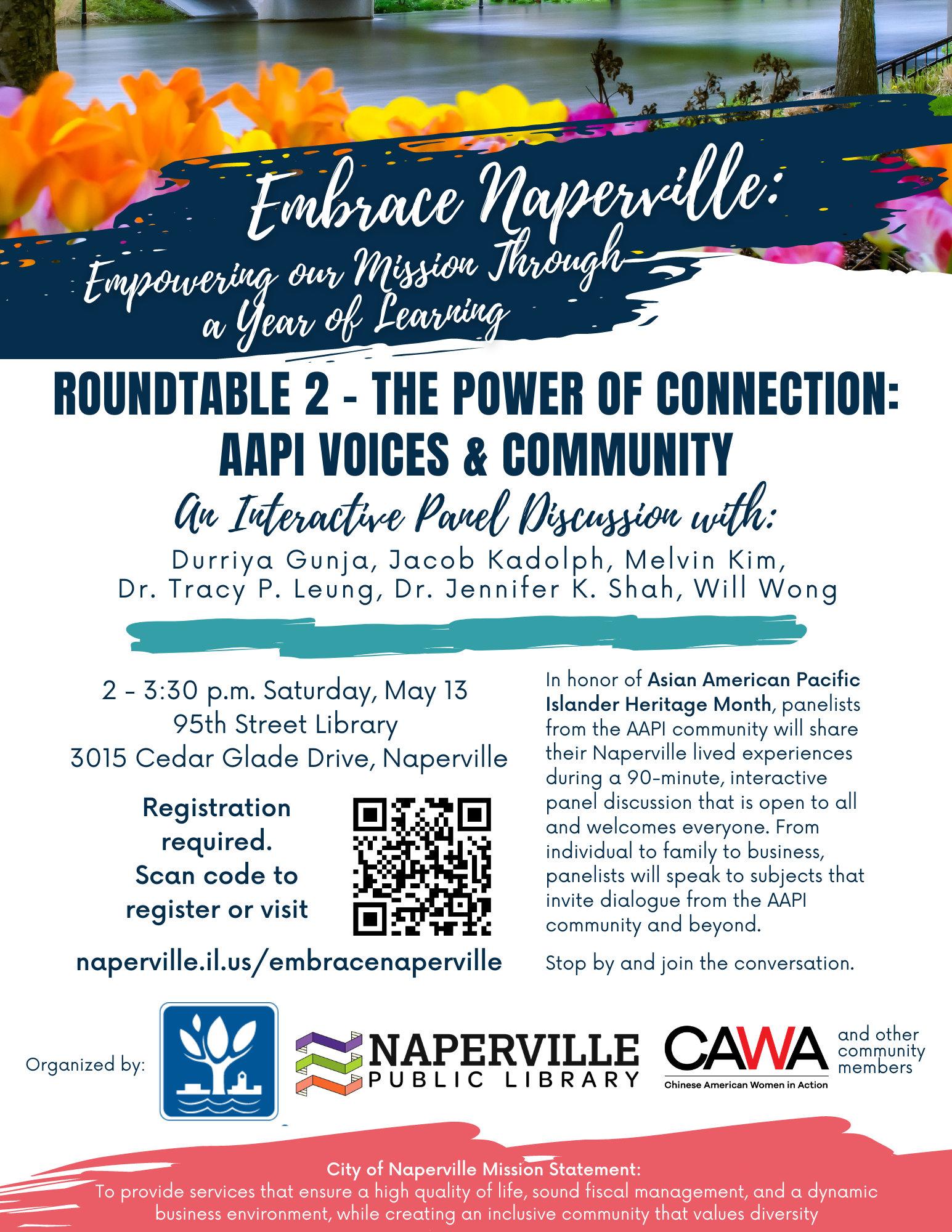 Embrace Naperville - The Power of Connection AAPI Voices & Community Flyer.png